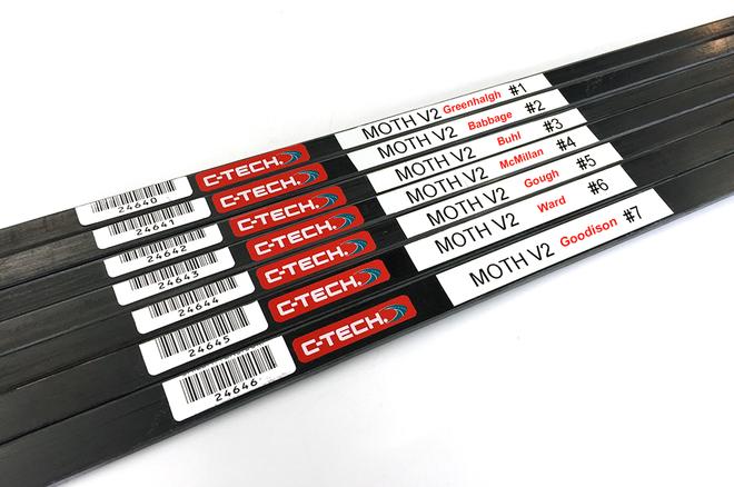 Set of C-Tech V2 Moth Battens - Chris Kitchen -  © C-TECH http://www.c-tech.co.nz